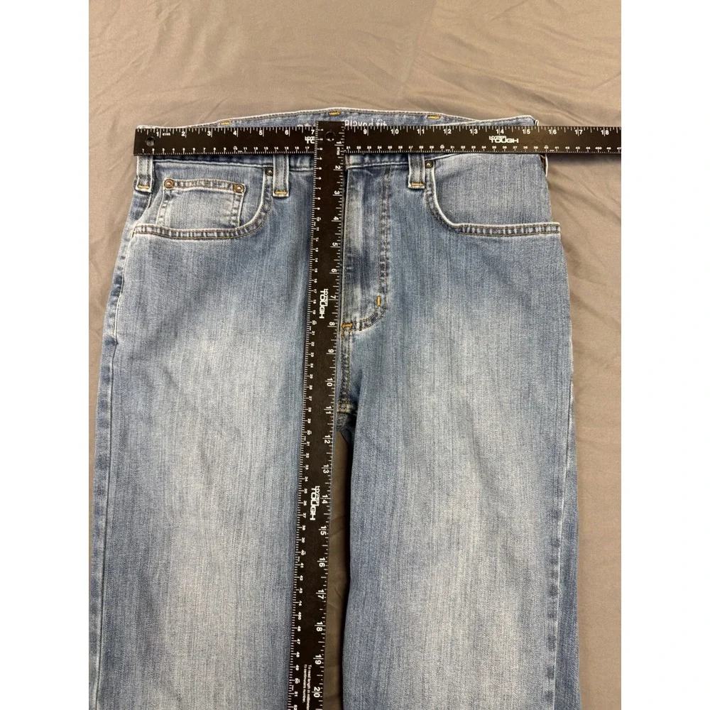 Carhartt Rugged Flex Relaxed Fit Straight Leg Jeans Mens 32x34 Light Wash Blue